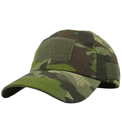Breathable Camouflage Mesh Baseball Cap Summer Camp Training Baseball Cap Outdoor Fishing Sun Protection Sun Hat Velcro Cap