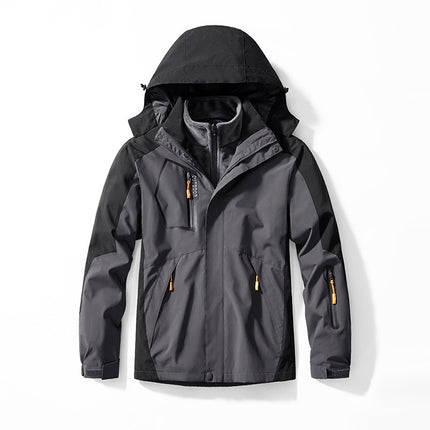 Outdoor Couple's Charge Clothes Three-in-One Removable Liner Hood Warm Casual Warm Charge Clothes Two-Piece Set