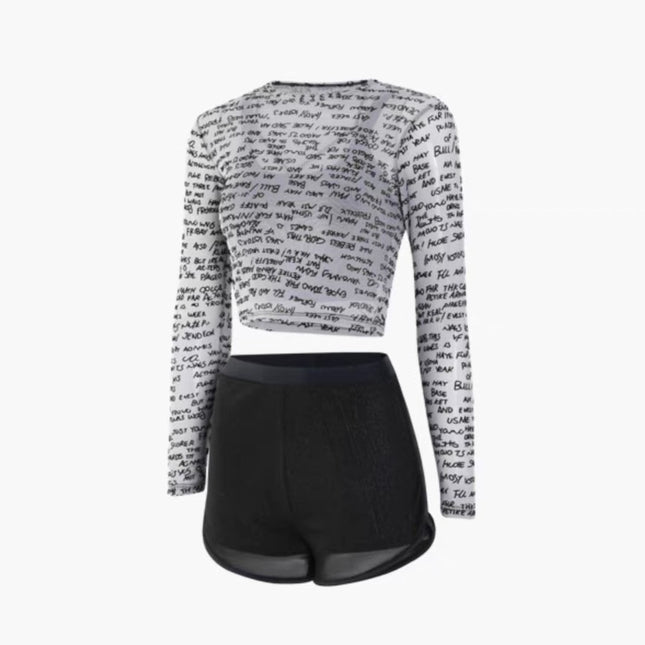 Swimsuit Women's New Split Conservative Three-Piece Set Long-Sleeved Sports Surf Suit Bans High-Grade Hot Spring Swimsuit