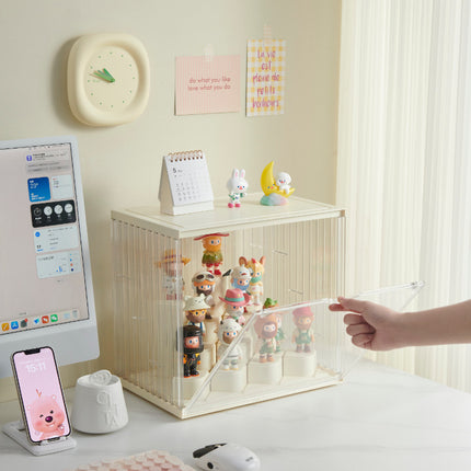 Bubble Mart Bubble Blind Box Storage Dustproof Display Box DIY Doll Figurine Storage Box Magnetic Assembly