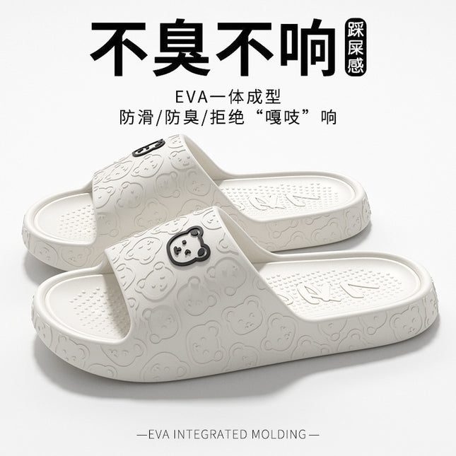 Eva Sandals for Women Summer Home Bathroom Non-Slip Thick Sole Non-Stinky Feet Outer Wear Slippers Wholesale Couple Men