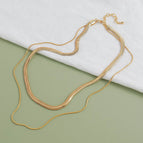 736j double layer snake bone chain