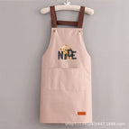 Leather label nice bear pink