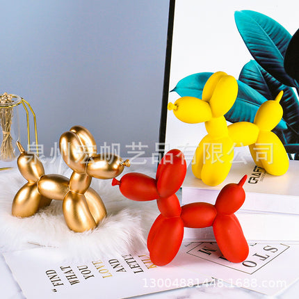 Nordic Light Luxury Blow Dog Ornaments Modern Creative Simple Living Room Desktop TV Cabinet Home Entrance Decorations