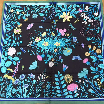 Luxury Palace Silk Twill Silk 14 Mm Large Square Scarf Spring and Autumn New Mulberry Silk Scarf Women's Shawl Scarf