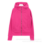 Rose red slim sweatshirt / 2 yards = s