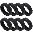 Fifth generation black thickening / Large size 8 pieces [wheel diameter 5.1-6.8cm]