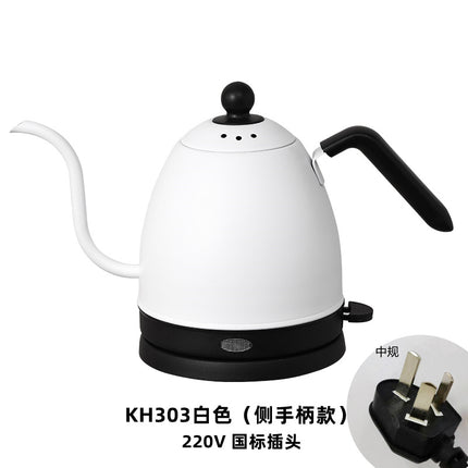 Cross-border kettle hand coffee pot food grade stainless steel slender mouth electric kettle tea gooseneck pot new