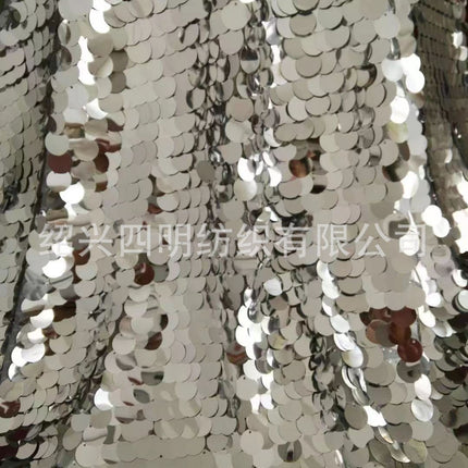Encrypted original magic color laser fish scale sequin cloth, Mermaid sequin embroidered cloth, factory direct supply spot