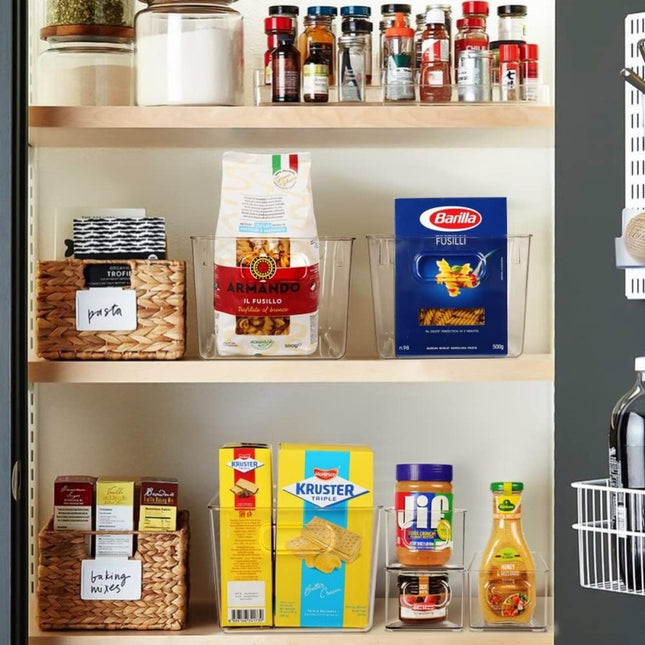 Desktop Storage Box Transparent Acrylic Box Can Be Stacked Kitchen Snack Storage Basket Cosmetics Mask Storage Box