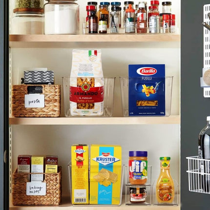 Desktop Storage Box Transparent Acrylic Box Can Be Stacked Kitchen Snack Storage Basket Cosmetics Mask Storage Box