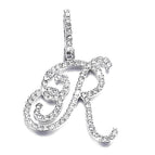 Silver single letter R