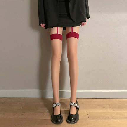 White Sheer Stockings for Women, Thin Anti-Snag Durable Black Stockings, Summer 0D Pantyhose, Bare-Leg Effect, Pineapple Socks
