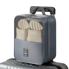Elegant gray large size new twill material [can hold about 3-4 pairs of shoes in sizes 36-42]