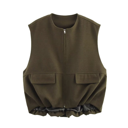 Za Cross-Border Amazon Hot-Selling Wholesale 2025 New European and American Style Suede Texture Bomber Jacket in Stock