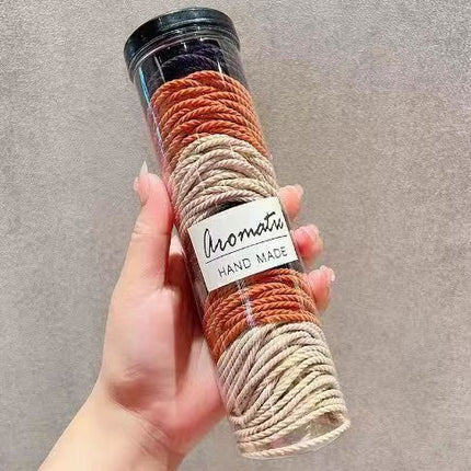 20 canned hair bands new rubber band female tie towel ring thick high elastic hair rope simple hair rope