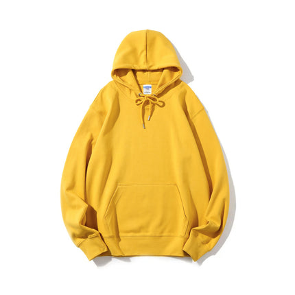 Japanese-Style Simple Sweatshirt 300g Heavyweight Healthy Fabric Hoodie Matcha Green Avocado Green Brightening Loose Top