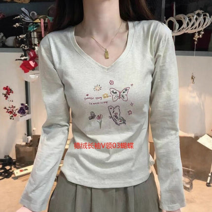 Derong V Neck Long Sleeve Women