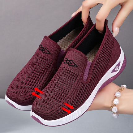 Women's Shoes 2026 Spring New Style Old Beijing Cloth Shoes Cross-Border Women's Shoes Middle-Aged and Elderly Mother's Shoes Slip-On Flat Shoes