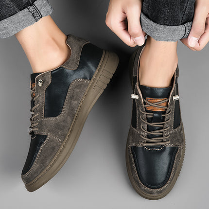 Men's shoes new fashion British casual shoes Korean style breathable sneaker retro lazy shoes slip-on board shoes