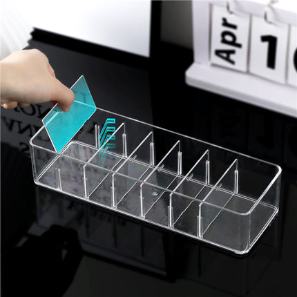 Acrylic Multifunctional Storage Box Student Stationery Storage Box Office Supplies Sundries Desktop Partition Storage Artifact