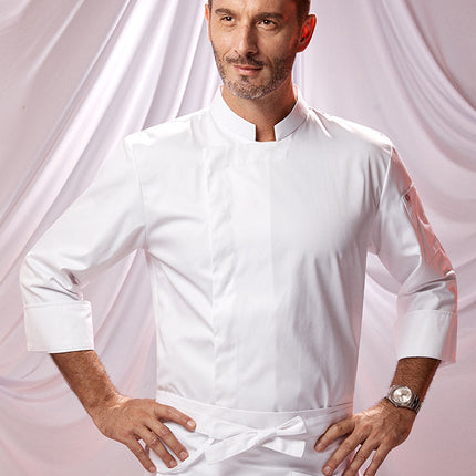 Zhenyao Chef Work Clothes for Men in Restaurants, Hotels, and Kitchens, Short-Sleeved Moisture-Wicking Workwear Set