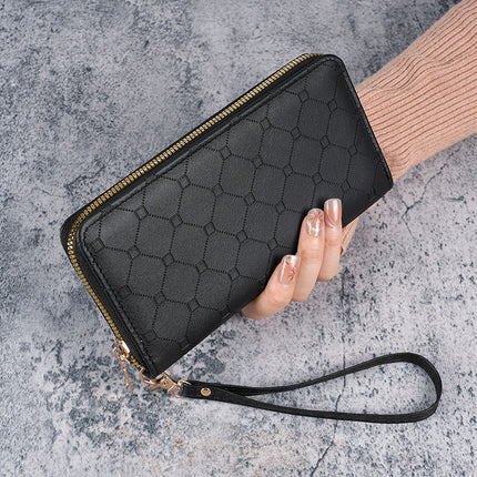 Factory New Wallet Korean Style Cute Long Coin Purse Large Capacity Women Multi Card Zipper Handheld Mobile Phone Bag for Women