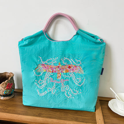 New Canvas Bag Embroidered Shopping Bag Tote Bag Large Capacity Bag Women's Handbag Crossbody Bag