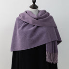 Double sided-misty purple pink purple / 200*67cm (360g)