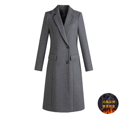 Sales Department work clothes coat female winter professional woolen coat bank jewelry store hotel front desk work clothes formal wear