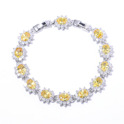 New classic cross-border source bracelet fashion zircon ladies jewelry European and American fashion crystal bracelet