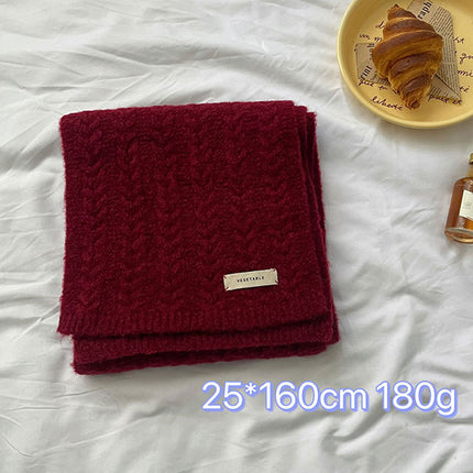 Christmas Series ~ New Year Red Atmosphere Scarf Collection Women's Winter ins Advanced Warm Scarf for Autumn and Winter