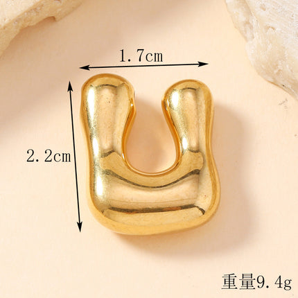 Pendant Single Pendant European and American Fashion Stainless Steel Jewelry Mini Bubble English Letter Pendant DIY Accessories Jewelry