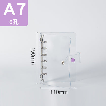 Binder storage book A5/A6/A7 color metal custom loose-leaf booklet PVC folder storage book