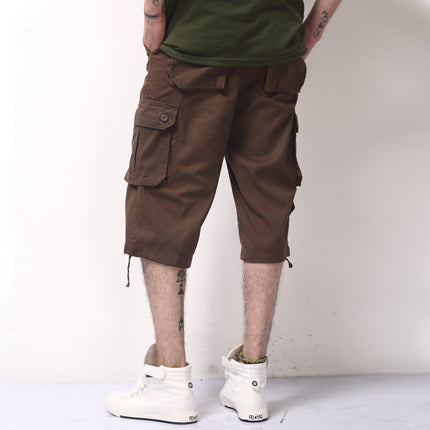 Summer Promotional Tooling Pants Thin Loose Shorts Men's Multi-Pocket Pants Outdoor Sports Capri Pants for Men