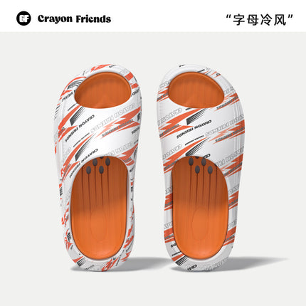 Crayonfriends Sports Slippers Men's Summer Outer Wear Non-Slip Ins Trendyy Couple Outdoor Sandals Slippers Men