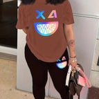 Maroon black pants / XS