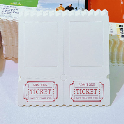 TICKET retro ticket stub reversed light and shadow photo ticket stub box blank ticket stub homemade light and shadow photo in stock