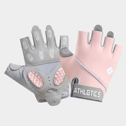 Sports Gloves for Women, Yoga, Fitness, Non-Slip, Shock-Absorbing, Half-Finger, Anti-Callus, Cycling Fitness Gloves, Women's Anti-Callus Gloves