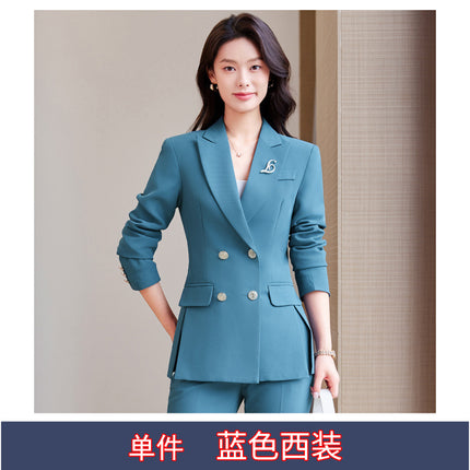 Professional Suit suit Women's Small Spring and Autumn New Long Sleeve Fashion Casual Goddess Fan OL Commuter Suit Pants
