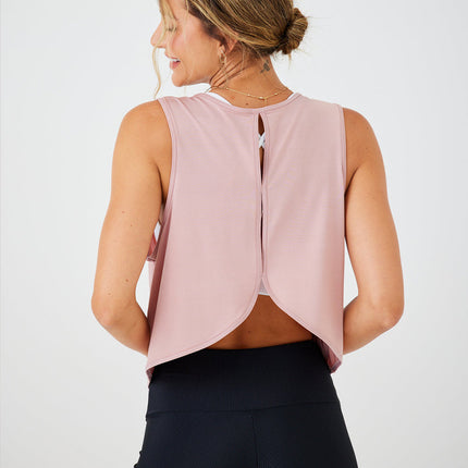 2026 Cross-Border Yoga Vest for Women with Hollow-Out Design, Beautiful Back Sports Cover-Up, Versatile Top for Running, Fitness, and Casual Wear Wholesale