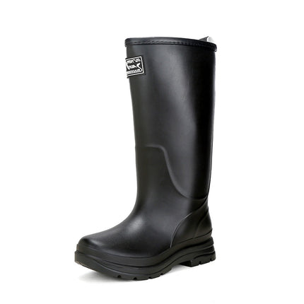 Nordic Rain Boots for Women, Korean High-Top Rain Boots, Rubber Shoes, Waterproof, Non-Slip, Water Shoes, Adult Water Boots, Wear-Resistant, Outdoor Functional