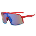 red frame blue film