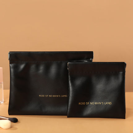 New Pu Cosmetic Bag for Women, Lipstick, Earphones, Data Cable Storage Bag, Portable Travel Large-Capacity Jewelry Packaging Bag
