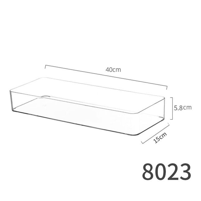 Desktop Storage Box small size Sundries Stationery Post-it Notes Hand Account Pencil Transparent Narrow Long Storage and Filing Box