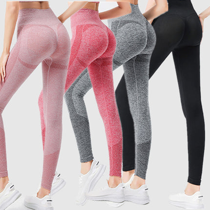 Tiktok Bundle High-Waisted Tight-Fitting Polka Dot Sports Leggings for Women, Elastic Peach Butt Fitness Yoga Pants