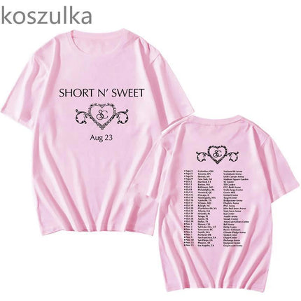 Tour Album Round Neck Carpenter Sweet Short and Sabrina's Pleaseplea Shirt Tplease