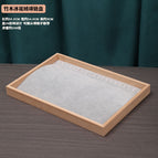 Bamboo Ice Flower velvet necklace plate