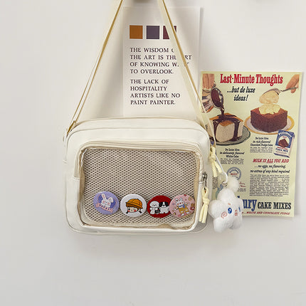 Japanese Girl Ins Transparent Pain Bag Snack Shoulder Crossbody Bag Women's All-match Casual Mobile Phone Small Bag