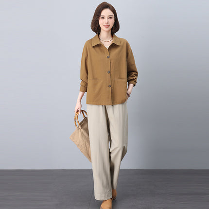 Casual suit Women's 2025 New Spring Wear Set of Fashionable and Western Style Age Reduction Matching Mother Two-Piece Set